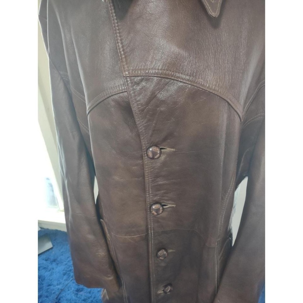 VTG Rare 70s Angel Skin Cabretta Leather by Grais Jacket 40 Mob Boss Steampunk - Picture 3 of 8